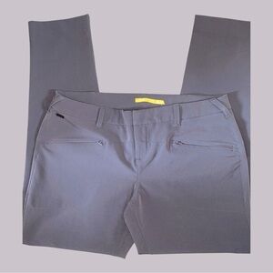 LOLE’ WOMEN’S GREY ATHLETIC GREY MOISTURE•UPF50+ CROPPED ANKLE GOLF PANTS•S/12